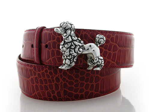 French Poodle, Sterling Silver Buckle, Lyn Gaylord