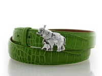 Elephant and baby, Sterling Silver Buckle, Lyn Gaylord